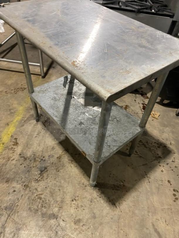 L & J Manufacturing Commercial Stainless Steel Worktop Table! With Single Undershelf! On Legs! - Image 4 of 6