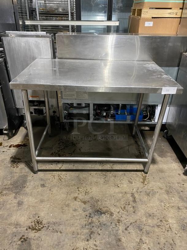 Commercial Stainless Steel Worktop Table! On Legs! - Image 1 of 6