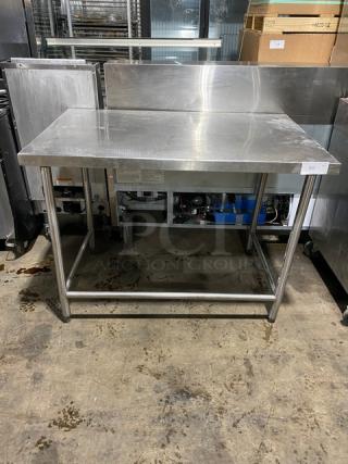 Commercial Stainless Steel Worktop Table! On Legs!