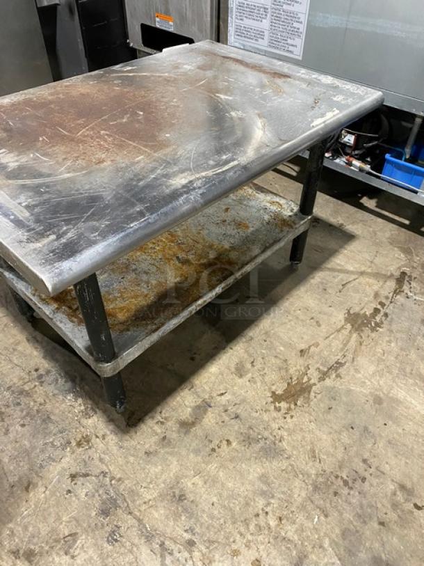 Commercial Stainless Steel Worktop Table! With Single Undershelf! On Legs! - Image 3 of 6