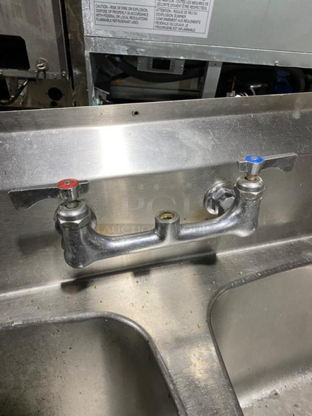 Eagle Group Commercial Stainless Steel 2 Compartment Prep Sink! With Back & Mini Side Splash! - Image 6 of 8