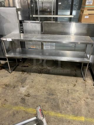 Commercial Stainless Steel Double Overhead Shelf!