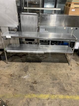 Commercial Stainless Steel Double Overhead Shelf!