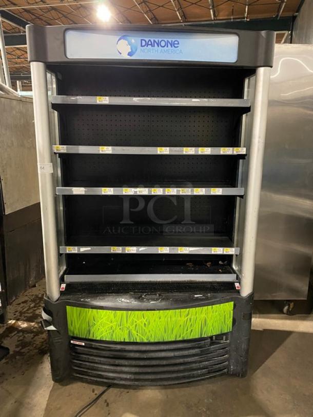 AHT Commercial Open Air Self-Contained Multi-Tier Refrigerated Grab-N-Go Merchandiser Display Case! With Adjustable Shelves & Tag/Label Holders! - Image 1 of 8