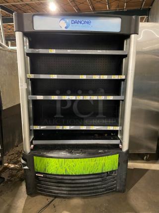 AHT Commercial Open Air Self-Contained Multi-Tier Refrigerated Grab-N-Go Merchandiser Display Case! With Adjustable Shelves & Tag/Label Holders!