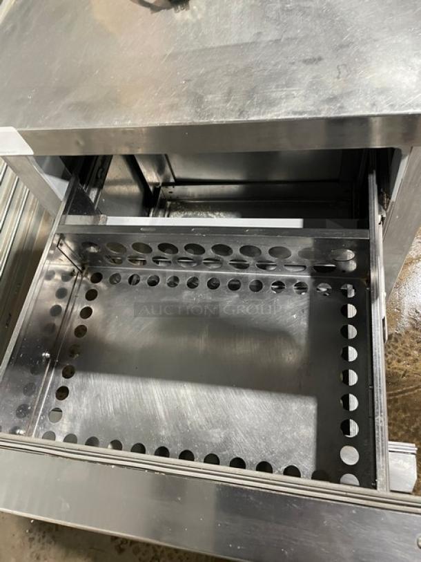 Continental Commercial Stainless Steel 2 Drawer Undercounter Worktop Freezer! Model: SWF27 SN: 15560251! 115V 1 Phase! On Casters! - Image 6 of 11