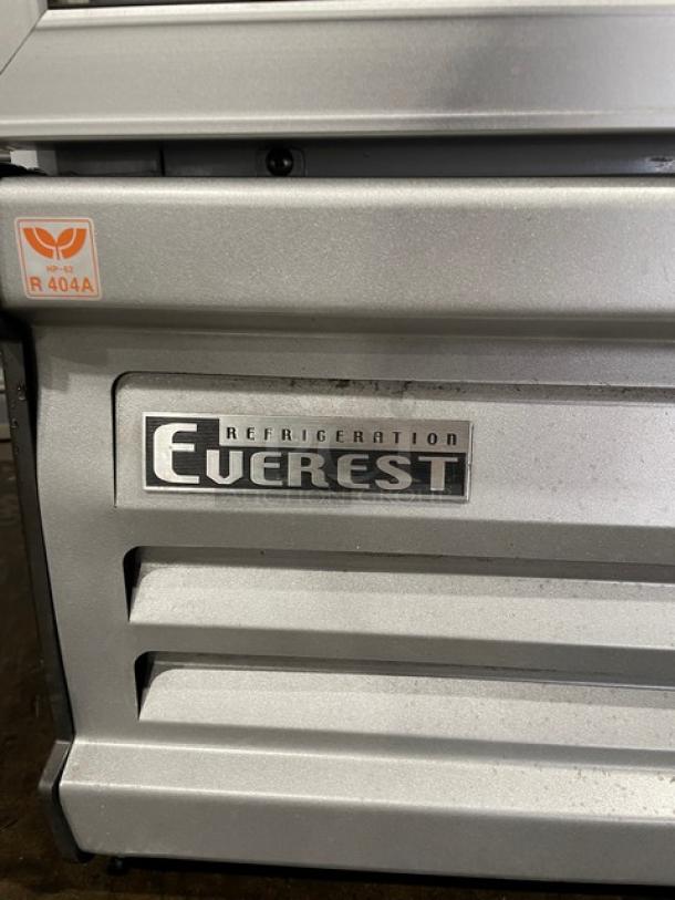 Everest Commercial Single Glass Door Frozen Foods Style Reach In Merchandiser Freezer! With Poly Coated Wire Racks! Model: EMGF23 SN: BMGF2318040020! 115V 1 Phase! - Image 8 of 10
