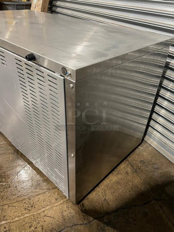 Continental Commercial Stainless Steel 2 Door Undercounter Worktop Freezer! With Poly Coated Wire Racks! Model: DL60 SN: 15763941! 115V 1 Phase! On Casters! - Image 4 of 10
