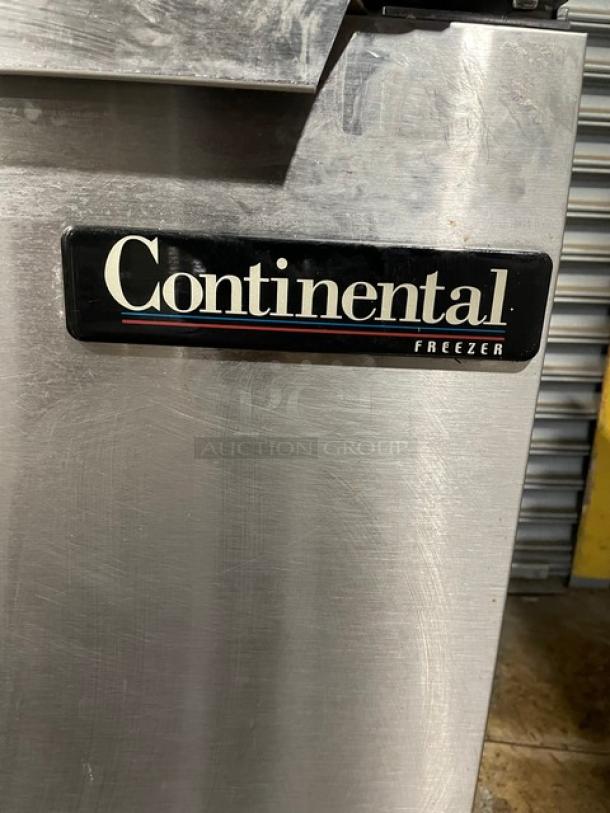 Continental Commercial Stainless Steel 2 Door Undercounter Worktop Freezer! With Poly Coated Wire Racks! Model: DL60 SN: 15763941! 115V 1 Phase! On Casters! - Image 8 of 10