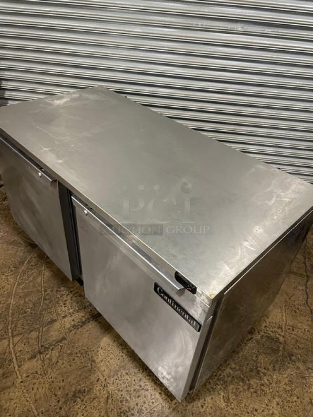 Continental Commercial Stainless Steel 2 Door Undercounter Worktop Freezer! With Poly Coated Wire Racks! Model: DL60 SN: 15763941! 115V 1 Phase! On Casters! - Image 10 of 10