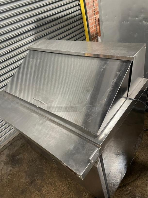 Adcraft Commercial Stainless Steel 2 Door Refrigerated Bain Marie Style Mega Top Salad/Sandwich Prep Table! With Poly Coated Wire Racks! Model: SLM-2D SN: 6128420214050801! 115V 1 Phase! On Casters! - Image 10 of 10