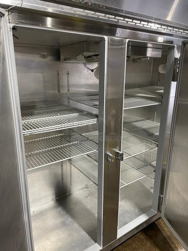 Continental Commercial Stainless Steel Solid 3 Door Reach In Freezer! With Poly Coated Wire Racks! Model: 3F SN: 15597395! 115/208-230V 1 Phase! On Casters! - Image 6 of 12