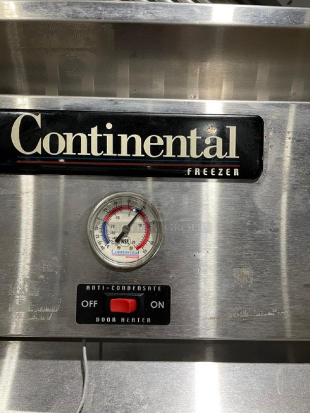 Continental Commercial Stainless Steel Solid 3 Door Reach In Freezer! With Poly Coated Wire Racks! Model: 3F SN: 15597395! 115/208-230V 1 Phase! On Casters! - Image 9 of 12