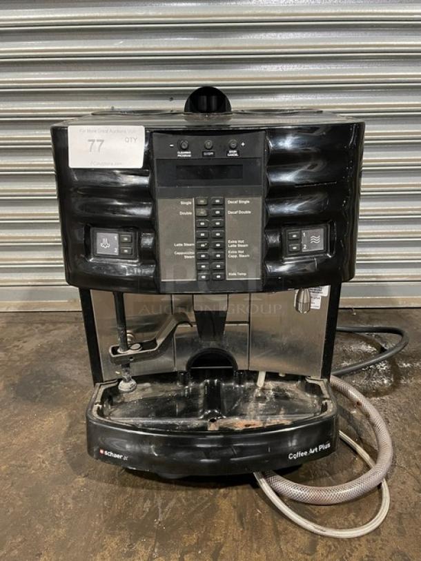 Schaerer Coffee Art Plus Series Commercial Countertop Super Automatic Coffee/Espresso Machine! Model: SCA-1 SN: 1617 325169! 240V 2 Phase! On Legs! - Image 1 of 11