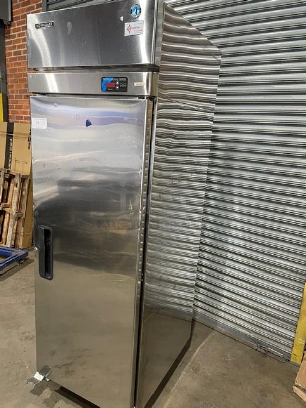 Hoshizaki Professional Series Commercial Stainless Steel Solid Single Door Reach In Freezer! With Poly Coated Wire Racks! Model: FH1-SSB SN: V50954B! 115V 1 Phase! On Legs! - Image 10 of 10