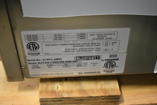 BRAND NEW SCRATCH AND DENT! Blodgett BLCT23E/CSII CPE 2306 HE1 Stainless Steel Commercial Electric Powered Combi Convection Oven w/ View Through Door and Metal Oven Racks. 440/480 Volts, 3 Phase. - Image 7 of 7
