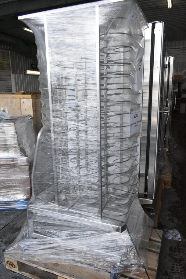BRAND NEW SCRATCH AND DENT! Blodgett Metal Roll In Oven Rack 99 Plate Capacity Trolley on Commercial Casters. - Image 3 of 5