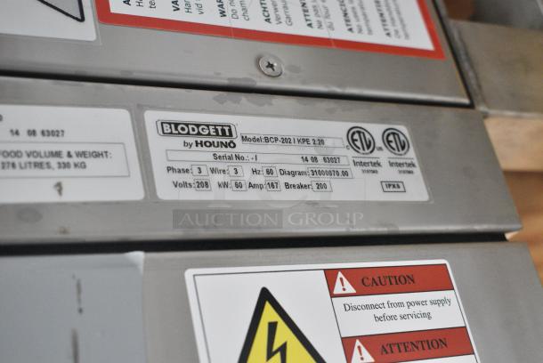 BRAND NEW SCRATCH AND DENT! Blodgett BCP-202/KPE 2.20 Stainless Steel Commercial Electric Powered Roll In Rack Combi Convection Oven w/ View Through Door and Metal Pan Transport Rack. 208 Volts, 3 Phase. - Image 7 of 7