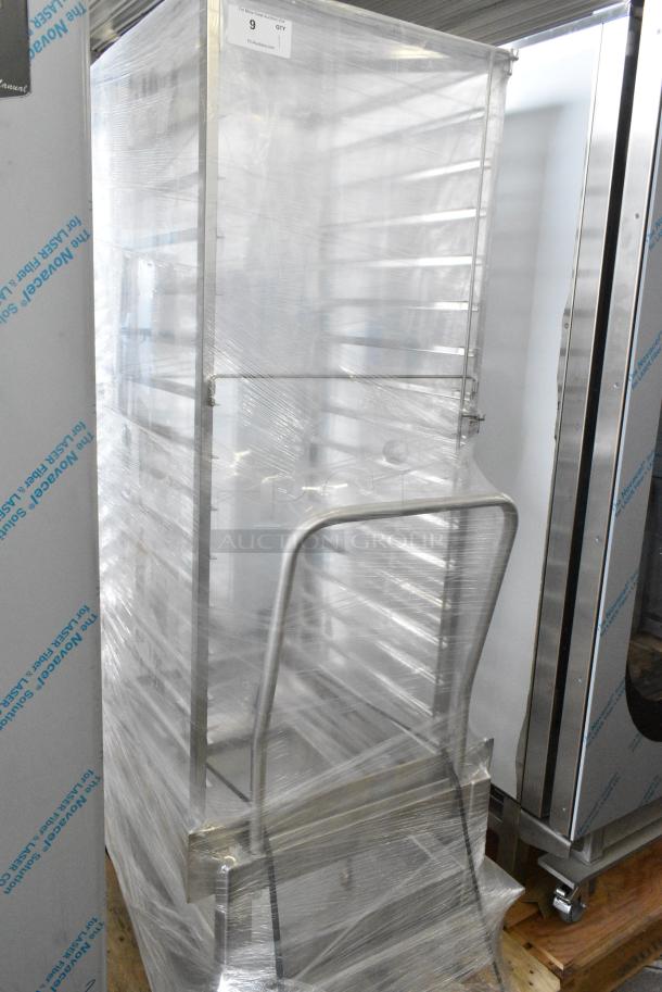 BRAND NEW SCRATCH AND DENT! Blodgett Metal Pan Transport Roll In Oven Rack on Commercial Casters. - Image 1 of 4