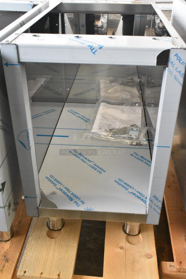 BRAND NEW SCRATCH AND DENT! Blodgett Stainless Steel Equipment Stand Frame w/ Under Shelf. - Image 2 of 4