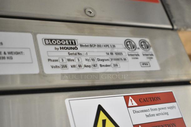 BRAND NEW SCRATCH AND DENT! Blodgett BCP-202/KPE 2.20 Stainless Steel Commercial Electric Powered Roll In Rack Combi Convection Oven w/ View Through Door and Metal Pan Transport Rack. 208 Volts, 3 Phase. - Image 7 of 7