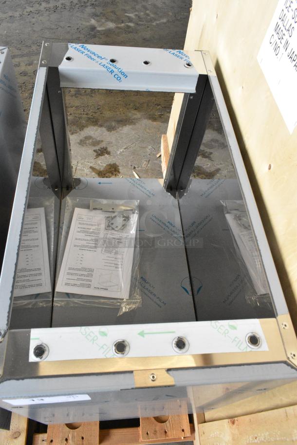 BRAND NEW SCRATCH AND DENT! Blodgett Stainless Steel Equipment Stand Frame w/ Under Shelf. - Image 3 of 5