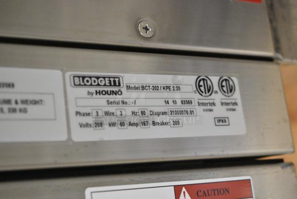 BRAND NEW SCRATCH AND DENT! Blodgett BCT-202/KPE 2.20 Stainless Steel Commercial Electric Powered Roll In Rack Combi Convection Oven w/ View Through Door and Metal Pan Transport Rack. 208 Volts, 3 Phase. - Image 7 of 7