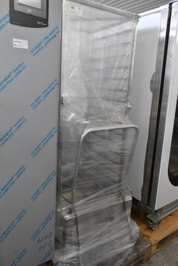 BRAND NEW SCRATCH AND DENT! Blodgett Metal Pan Transport Roll In Oven Rack on Commercial Casters. - Image 3 of 4
