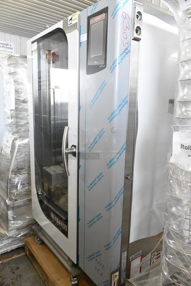 BRAND NEW SCRATCH AND DENT! Blodgett BCP-202/KPE 2.20 Stainless Steel Commercial Electric Powered Roll In Rack Combi Convection Oven w/ View Through Door and Metal Pan Transport Rack. 208 Volts, 3 Phase. - Image 2 of 8