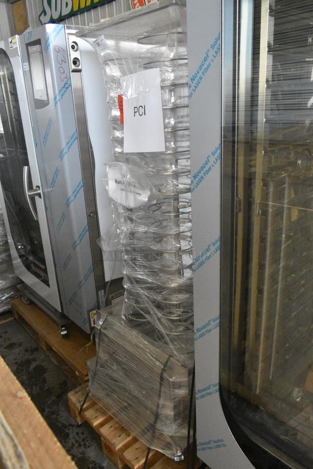 BRAND NEW SCRATCH AND DENT! Blodgett Metal Roll In Oven Rack 99 Plate Capacity Trolley on Commercial Casters. - Image 2 of 4
