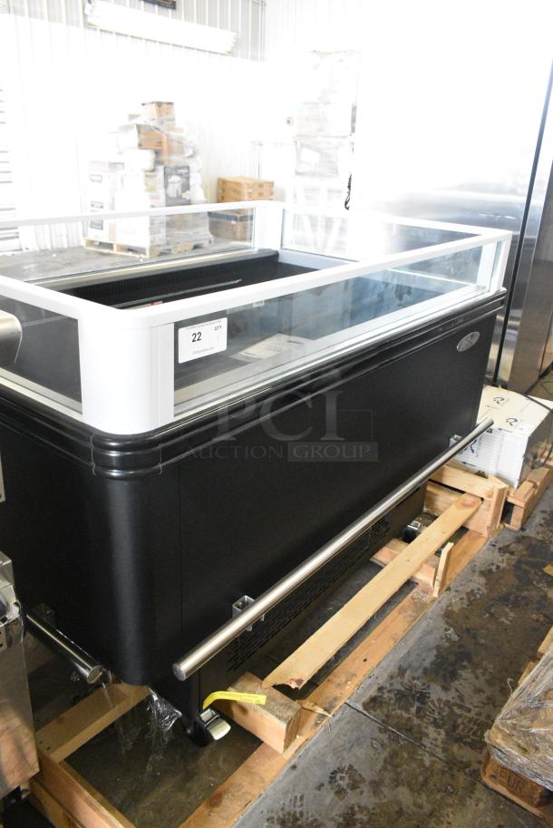 BRAND NEW SCRATCH AND DENT! Kool-it KII 280 Metal Commercial Dual Temperature Island Case on Commercial Casters. 115 Volts, 1 Phase. Cannot Test Due To Plug Style - Image 1 of 8