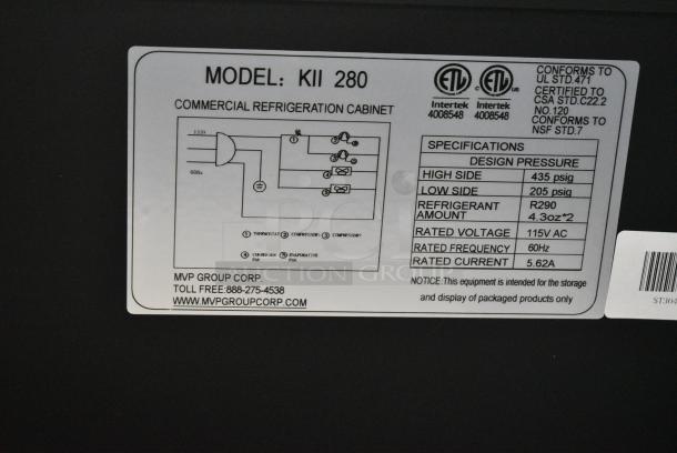 BRAND NEW SCRATCH AND DENT! Kool-it KII 280 Metal Commercial Dual Temperature Island Case on Commercial Casters. 115 Volts, 1 Phase. Cannot Test Due To Plug Style - Image 8 of 8