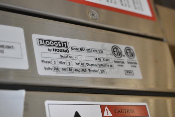 BRAND NEW SCRATCH AND DENT! Blodgett BCT-202/KPE 2.20 Stainless Steel Commercial Electric Powered Roll In Rack Combi Convection Oven w/ View Through Door and Metal Pan Transport Rack. 208 Volts, 3 Phase. - Image 6 of 6