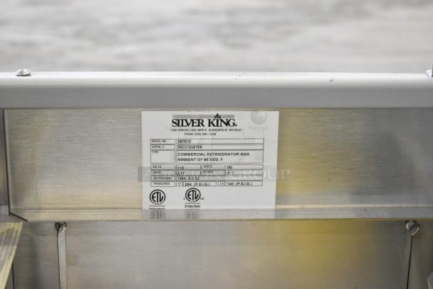BRAND NEW SCRATCH AND DENT! Silver King SKPS12 Stainless Steel Commercial Refrigerated Topping Rail. 115 Volts, 1 Phase. Tested and Working! - Image 6 of 6