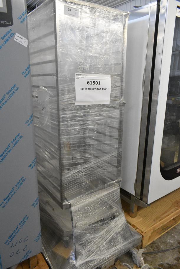 BRAND NEW SCRATCH AND DENT! Blodgett Metal Roll In Oven Rack 99 Plate Capacity Trolley on Commercial Casters. - Image 3 of 5
