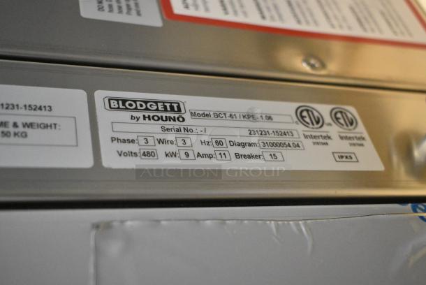 BRAND NEW SCRATCH AND DENT! Blodgett BCT-61/KPE-1.06 Stainless Steel Commercial Electric Powered Combi Convection Oven w/ View Through Door and Metal Oven Racks. 480 Volts, 3 Phase. - Image 6 of 6
