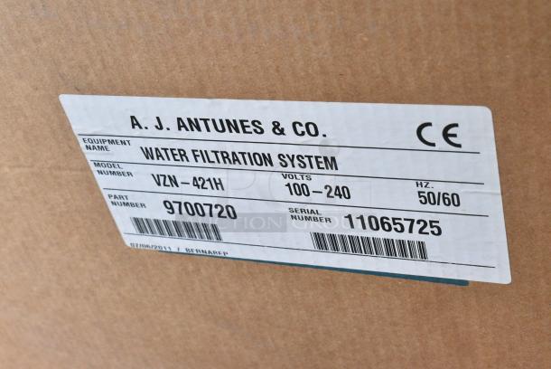 BRAND NEW IN BOX! AJ Antunes VZN-421H Water Filtration System. 100-240 Volts, 1 Phase. - Image 3 of 3