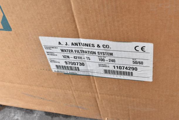 BRAND NEW IN BOX! AJ Antunes VZN-421H-T5 Water Filtration System. 100-240 Volts, 1 Phase. - Image 3 of 3