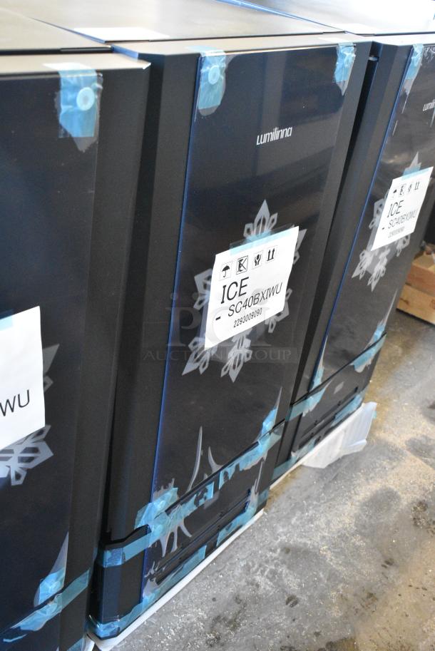 BRAND NEW SCRATCH AND DENT! Lumilinna ICE-SC40BXIWU Metal Commercial Single Door Beverage Cooler Crystallizer / Slush Cooler. Does Not Have Power Cord.115 Volts, 1 Phase. Tested and Working! - Image 1 of 5