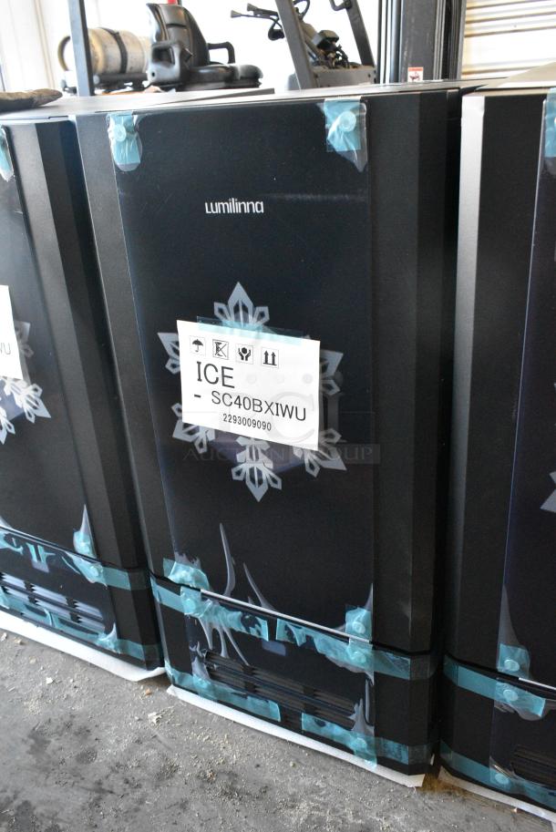 BRAND NEW SCRATCH AND DENT! Lumilinna ICE-SC40BXIWU Metal Commercial Single Door Beverage Cooler Crystallizer / Slush Cooler. Does Not Have Power Cord.115 Volts, 1 Phase. Tested and Working! - Image 2 of 5