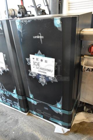 BRAND NEW SCRATCH AND DENT! Lumilinna ICE-SC40BXIWU Metal Commercial Single Door Beverage Cooler Crystallizer / Slush Cooler. Does Not Have Power Cord.115 Volts, 1 Phase. Tested and Working!