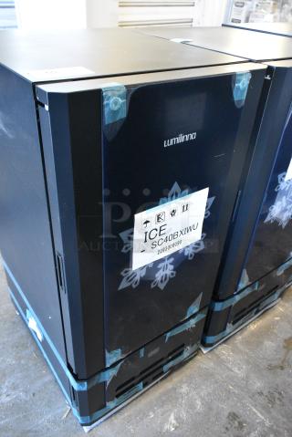 BRAND NEW SCRATCH AND DENT! Lumilinna ICE-SC40BXIWU Metal Commercial Single Door Beverage Cooler Crystallizer / Slush Cooler. Does Not Have Power Cord.115 Volts, 1 Phase. Tested and Working!