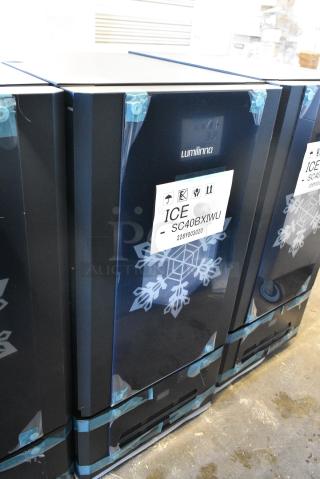 BRAND NEW SCRATCH AND DENT! Lumilinna ICE-SC40BXIWU Metal Commercial Single Door Beverage Cooler Crystallizer / Slush Cooler. Does Not Have Power Cord.115 Volts, 1 Phase. Tested and Working!