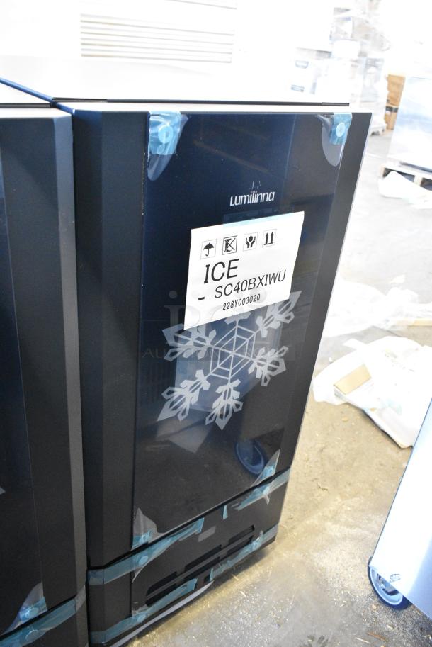 BRAND NEW SCRATCH AND DENT! Lumilinna ICE-SC40BXIWU Metal Commercial Single Door Beverage Cooler Crystallizer / Slush Cooler. Does Not Have Power Cord.115 Volts, 1 Phase. Tested and Working! - Image 2 of 5