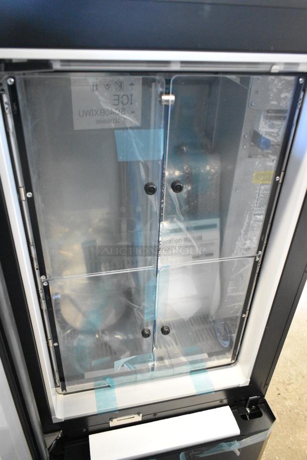 BRAND NEW SCRATCH AND DENT! Lumilinna ICE-SC40BXIWU Metal Commercial Single Door Beverage Cooler Crystallizer / Slush Cooler. Does Not Have Power Cord.115 Volts, 1 Phase. Tested and Working! - Image 4 of 5