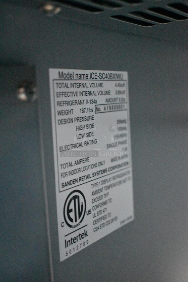 BRAND NEW SCRATCH AND DENT! Lumilinna ICE-SC40BXIWU Metal Commercial Single Door Beverage Cooler Crystallizer / Slush Cooler. Does Not Have Power Cord.115 Volts, 1 Phase. Tested and Working! - Image 5 of 5