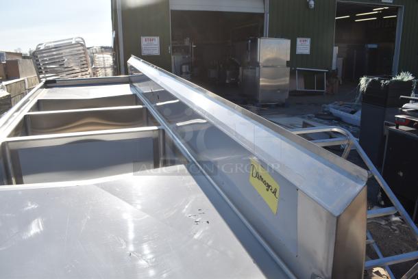 BRAND NEW SCRATCH AND DENT! Regency 600S32030230 Stainless Steel 3 Bay Sink w/ Dual Drain Boards. No Legs. - Image 3 of 5