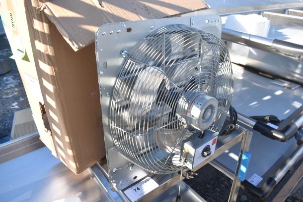 BRAND NEW SCRATCH AND DENT! 2023 Canarm  GSF3-16A 16" 3-Speed Shutter-Mounted Fan - Image 2 of 6