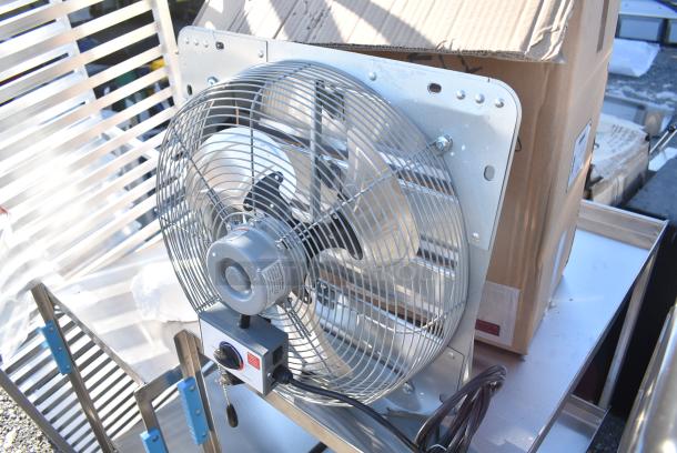 BRAND NEW SCRATCH AND DENT! 2023 Canarm  GSF3-16A 16" 3-Speed Shutter-Mounted Fan - Image 3 of 6