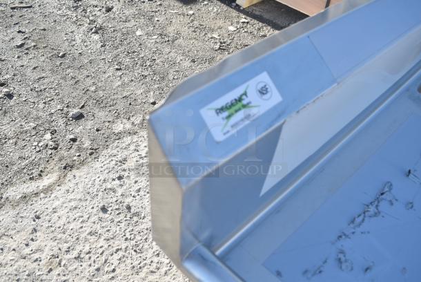 BRAND NEW SCRATCH AND DENT! Regency 600S31824224 84 1/2" 16-Gauge Stainless Steel Three Compartment Commercial Sink with 1 Drainboard - 18" x 24" x 14" Bowls. No Legs. - Image 4 of 5